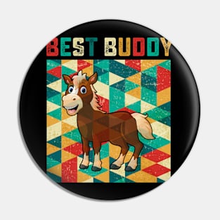 Best Buddy Horse Pin