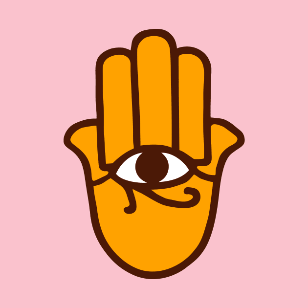 hamsa hand by Huggy Mauve