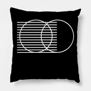 two intersecting circles Pillow