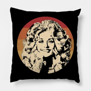 Dolly Retro Country Singer Pillow