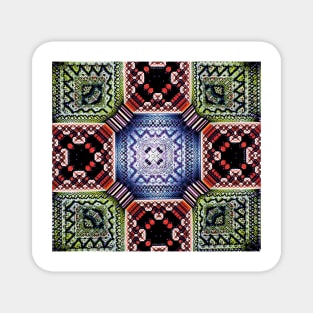 Red Green Blue Pattern Magnet