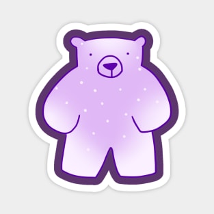 Purple Teddy Bear Magnet