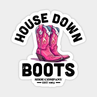 House Down Boots | Fabulous Pink Boots Magnet