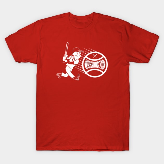deadmansupplyco Vintage Baseball - Washington Nationals (White Nationals Wordmark) Long Sleeve T-Shirt