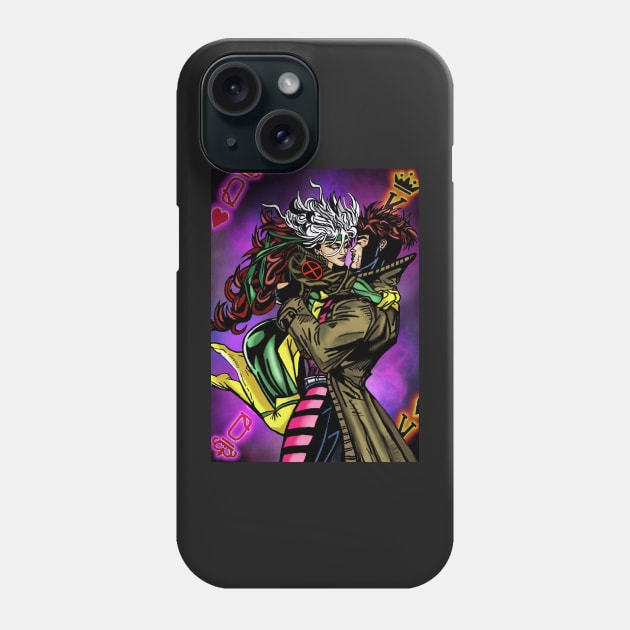 Gambit and Rogue Phone Case by Taniland