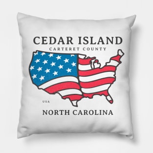 Cedar Island, NC Summer Patriotic Pride This Fourth Pillow