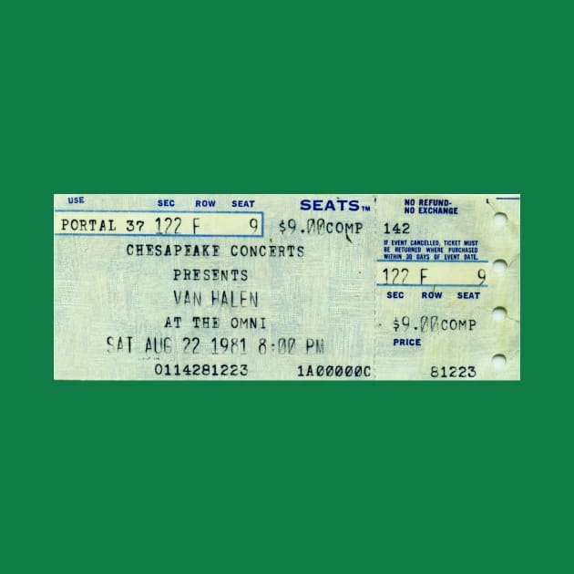 Aug 22 1981 The Omni Atlanta, GA Ticket Stub by TicketStubTees