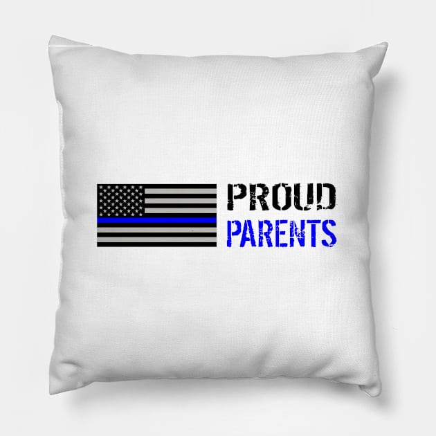 Police: Proud Parents Pillow by Jared S Davies