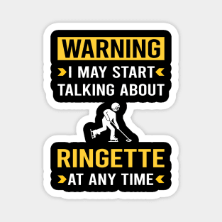 Warning Ringette Magnet