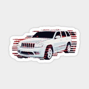 White WK1 Srt8 suv Magnet