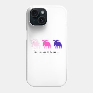 3 sweet Mooses Phone Case