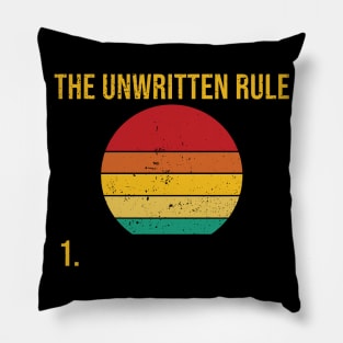 The unwritten rule Pillow