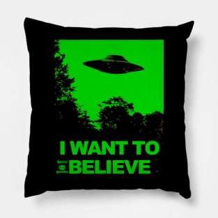 i want to believe ufo Pillow