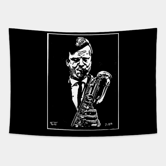 Gerry Mulligan Tapestry by Zippy's House of Mystery