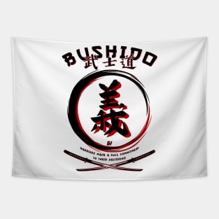 Seven Virtues of BUSHIDO - GI - Martial Arts Kung-Fu Tapestry