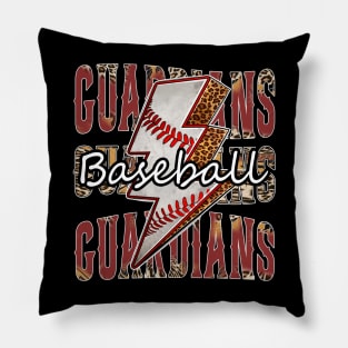 Graphic Baseball Guardians Proud Name Team Vintage Pillow