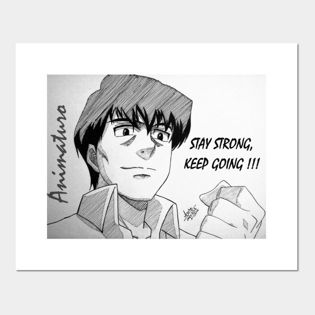 Get Wallpaper Stay Strong Hajime No Ippo Anime Posters And Art Prints For Android