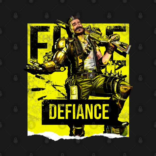 Apex Legends Fuse Defiance by LucioDarkTees