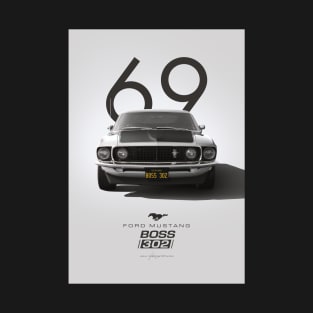 Special Edition Ford Mustang Boss 302 Artwork T-Shirt