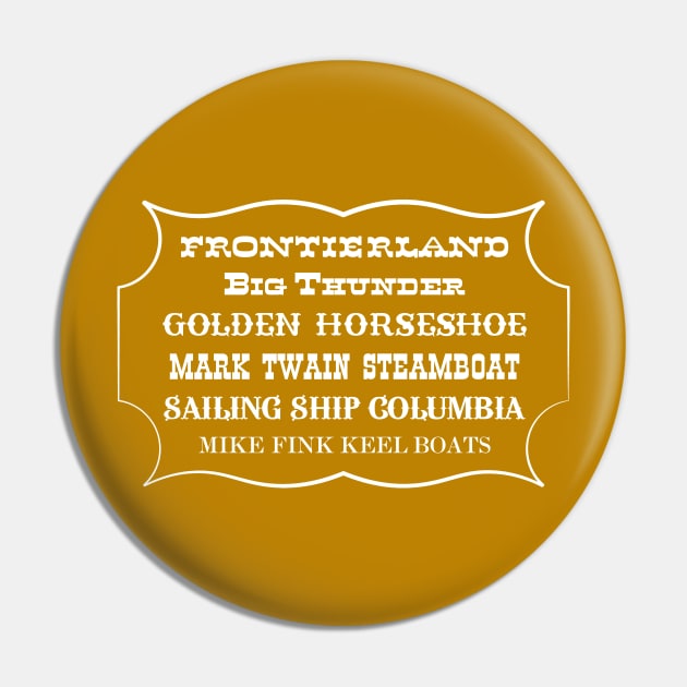 Frontierland Sign Pin by BurningSettlersCabin