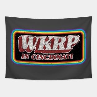 WKRP distressed retro Tapestry