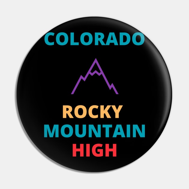 Colorado Rocky Mountain High Pin by jutulen