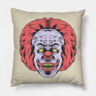 Crazy Evil Clown Pillow