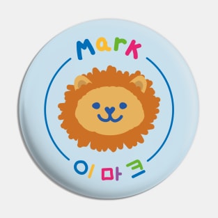 Mark Lee as a cute lion. Pin