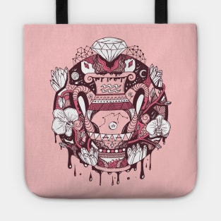 Pink and White Mystic Aquarius Vase Tote