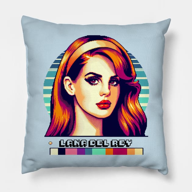 Lana Del Rey - Video Games (Black Letters) Pillow by Tiger Mountain Design Co.