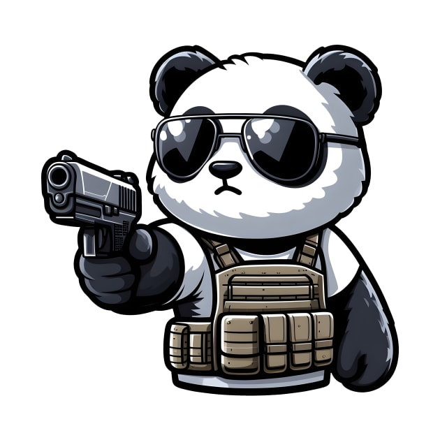 Tactical Panda by Rawlifegraphic