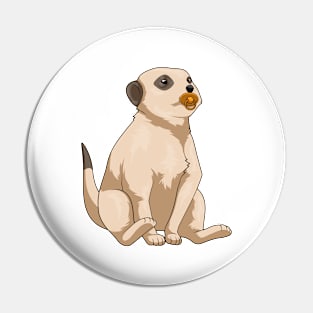 Meerkat Baby Pacifier Pin