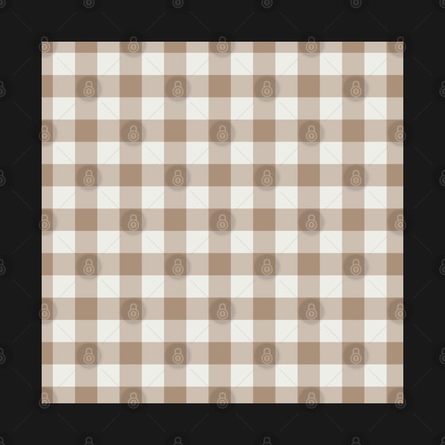 Gingham   by Suzy Hager       Clint Collection 5,   Shades of Cream and Brown by suzyhager