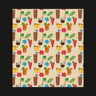 Tiki Tropical Cocktails T-Shirt