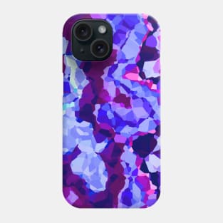 Blue, pink and purple abstract Phone Case