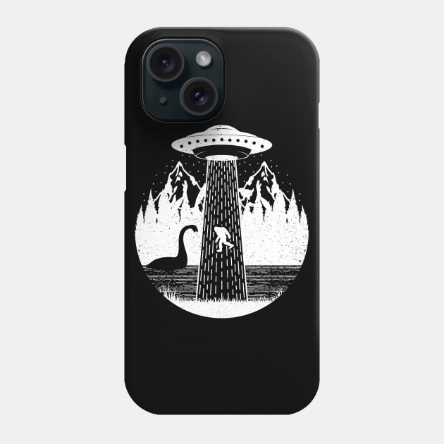 Bigfoot Ufo Abductees Phone Case by Tesszero