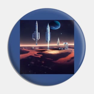 Interplanetary Spaceport Pin