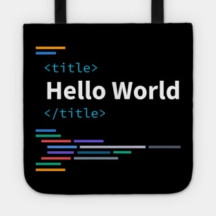 Developer Hello World Tote