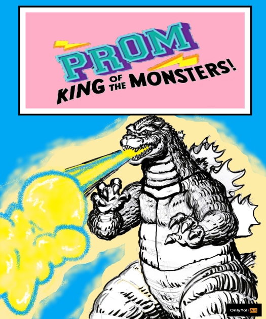 Prom King of the Monsters Kids T-Shirt by BehindtheBootlegPlus