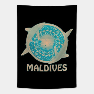 Maldives Oceanic Whitetip sharks Tapestry