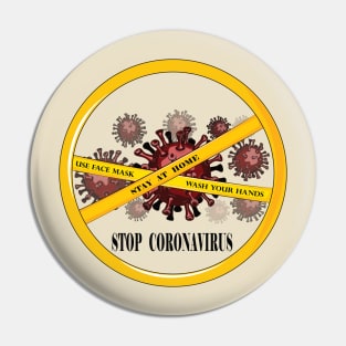 Stop Coronavirus Pin