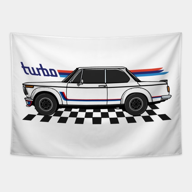 BMW 2002 Classic Tapestry by HSDESIGNS