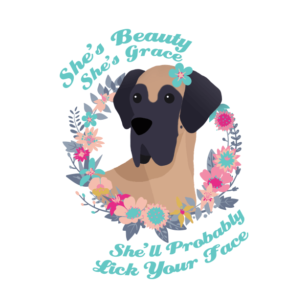 Great Dane: She's Beauty, She's Grace by Psitta