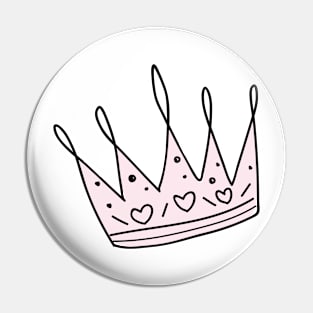 Crown Pink princess Pin