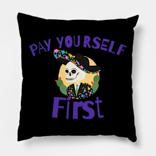 Use you skull and save Pillow