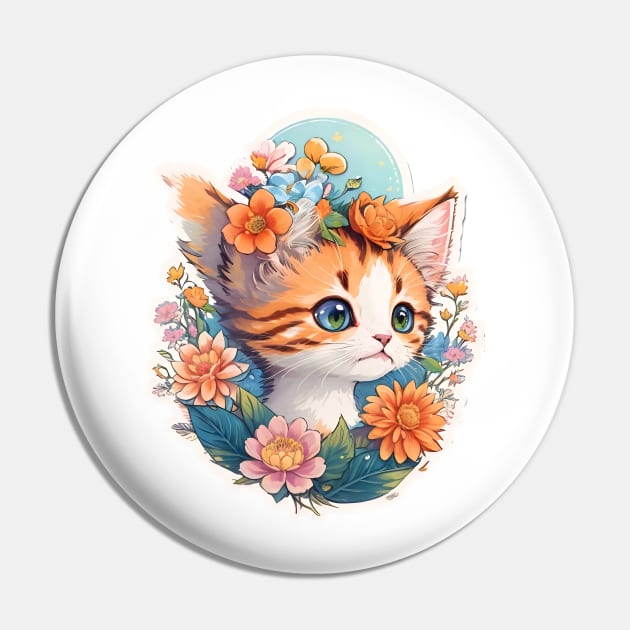 Orange Cat Kitty Kitten Neko Pin by lisasgallery