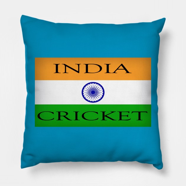 INDIA CRICKET Pillow by Cult Classics