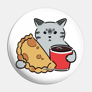 Lunch Cat Pin