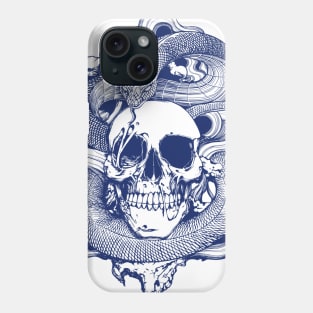 Skull Snake Illustration Phone Case