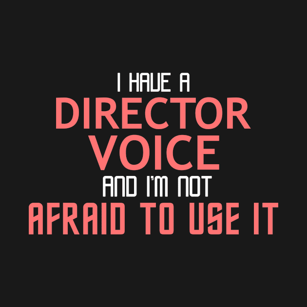 Director Voice Cool Typography Job Design by Stylomart